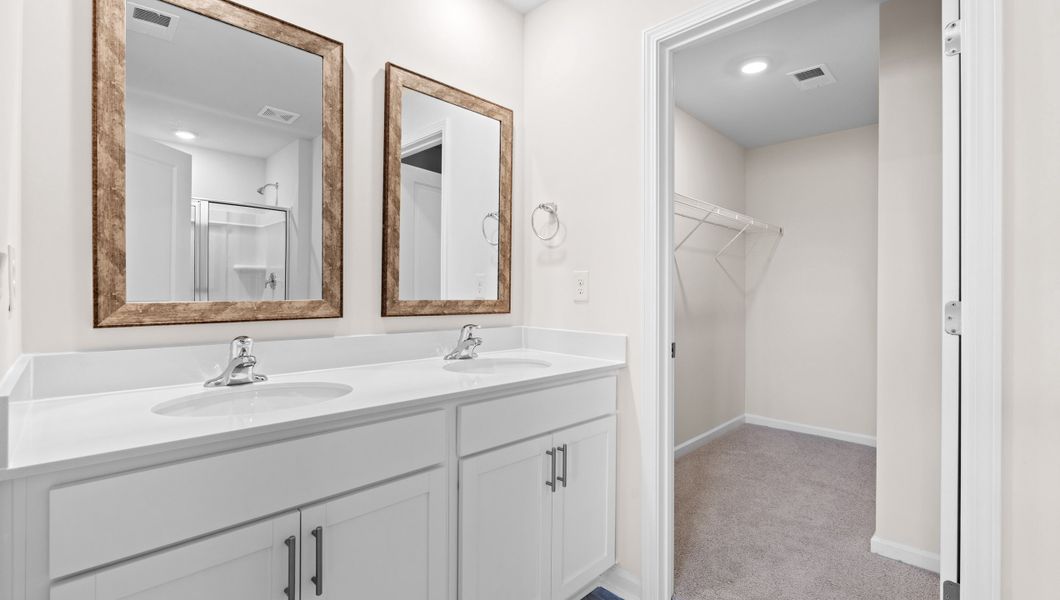 Representative furnished interior of a home built from the Macon by D.R. Horton in Lightwood Cottages, Moore (Image 9).