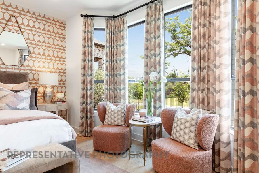 Furnished interior view inside a new home in 6 Creeks at Waterridge: 60ft. lots, Kyle (Image 6).