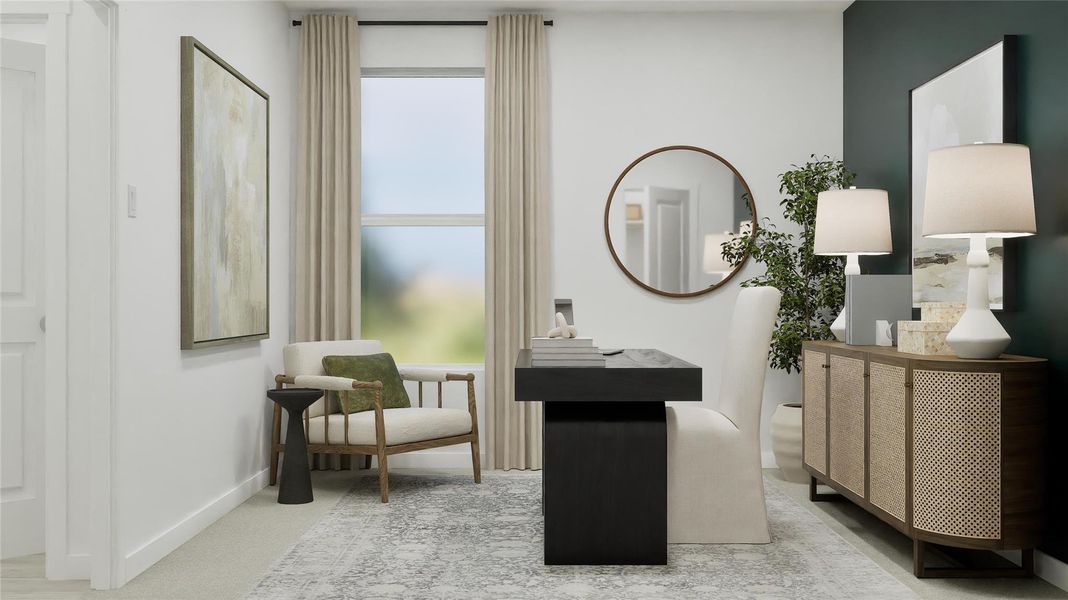 Furnished interior view inside a new home in Waterstone: Classic Collection, Kyle (Image 22).