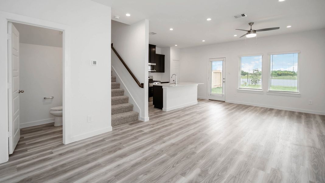 Spacious, unfurnished interior of a new home in Grand West, Houston (Image 6). Spacious, unfurnished interior of a new home in Grand West, Houston (Image 6).