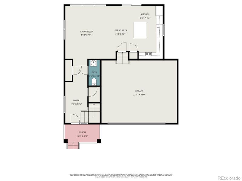 2D floor plan layout of this home in , Elizabeth, CO (Image 5).