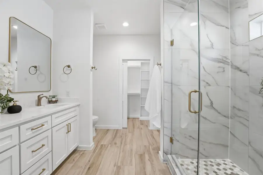 Furnished interior view inside a new home in , La Porte (Image 9).