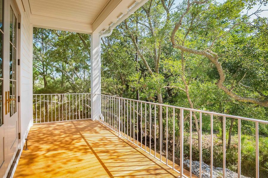 Exterior details and patio area of a home in , Johns Island (Image 29).