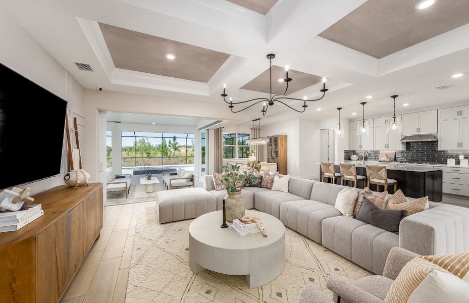 Representative furnished interior of a home built from the Berkley Grand by Pulte Homes in Two Rivers, Zephyrhills (Image 30).