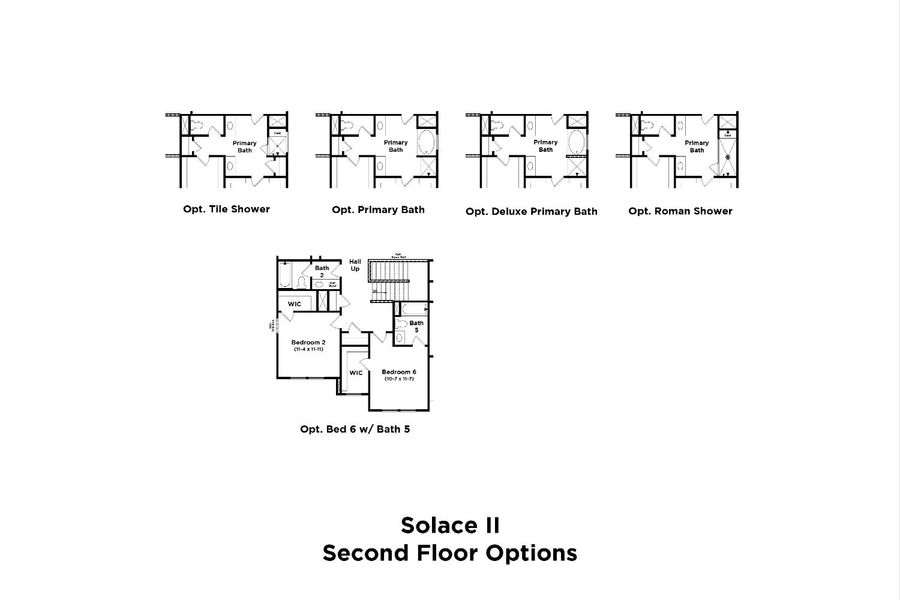 2D floor plan layout for the Solace II by DRB Homes in Richvale Estates, Fairview, TN (Image 9).