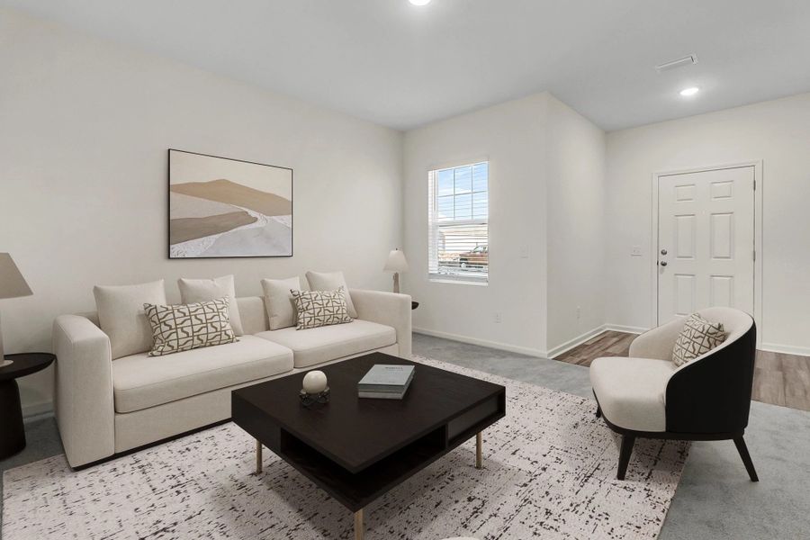 Representative furnished interior of a home built from the Supernova by Starlight Homes in Liberte, Converse (Image 5).