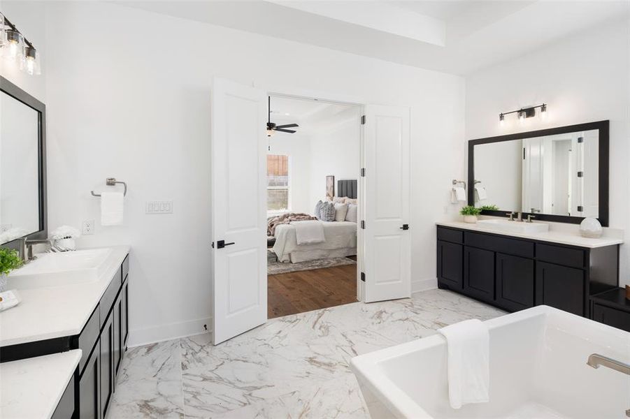 Furnished interior view inside a new home in , Frisco (Image 16).