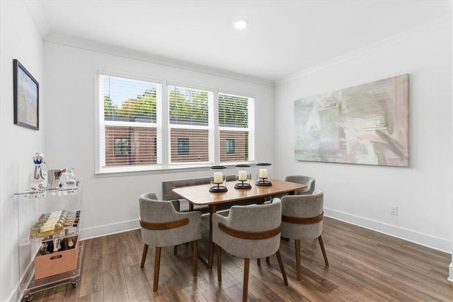 Furnished interior view inside a new home in Towns At Peachtree Corners, Peachtree Corners (Image 21).