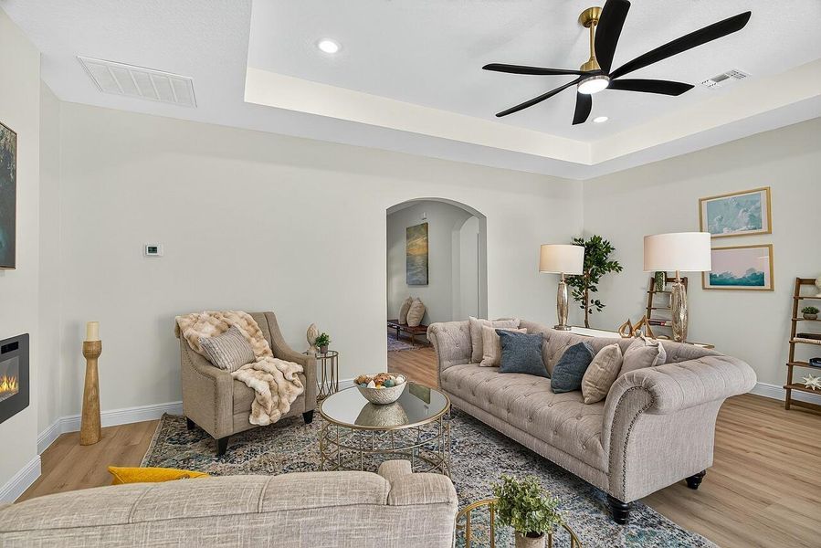 Furnished interior view inside a new home in , Vero Beach (Image 36). Furnished interior view inside a new home in , Vero Beach (Image 36).