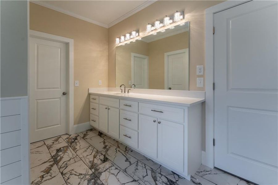 Furnished interior view inside a new home in , Suwanee (Image 16).