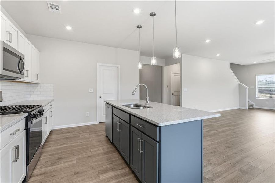 Furnished interior view inside a new home in The Reserve at Chapel Hill Phase II, Douglasville (Image 8).