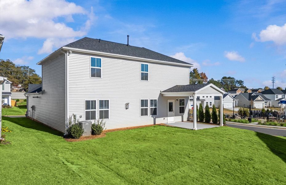 Exterior details and patio area of a home in Indigo Park, Easley (Image 4).