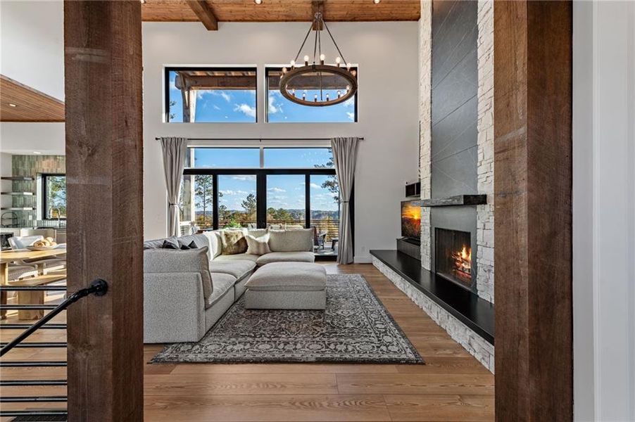 Furnished interior view inside a new home in , Ellijay (Image 39).