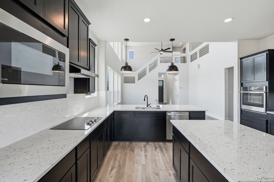 Furnished interior view inside a new home in Alsatian Oaks, Castroville (Image 32).