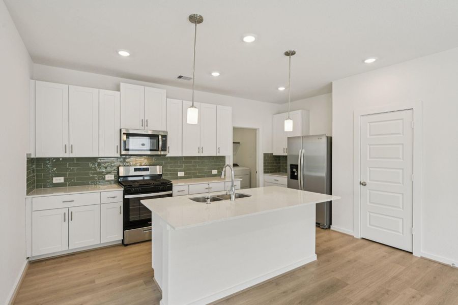 Furnished interior view inside a new home in Pine Lake Cove - Traditional Series, Montgomery (Image 17).