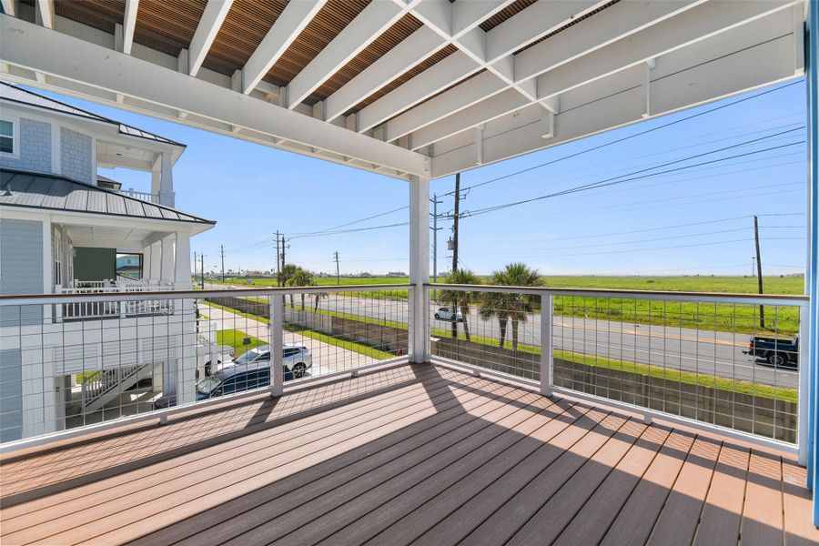 Your very own private deck is perfect for your evening beverage while watching the sunset. Your very own private deck is perfect for your evening beverage while watching the sunset.