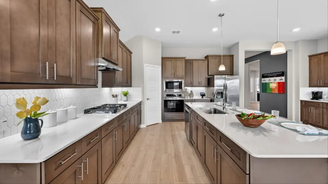Furnished interior view inside a new home in Lakeview Pointe, Grand Prairie (Image 8).