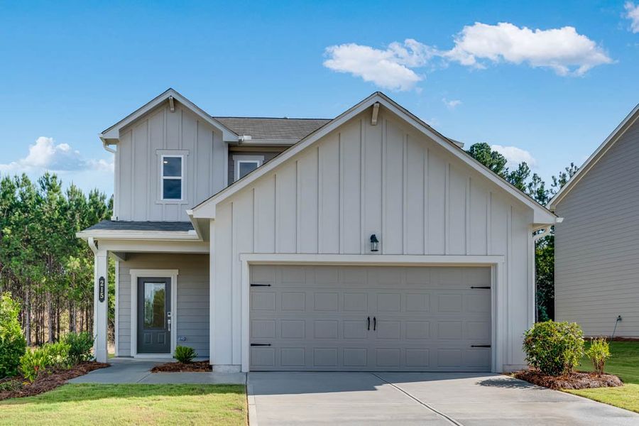 Representative exterior photo of a completed home built from the Jefferson by Taylor Morrison in Heritage River, Euharlee, GA (Image 22).