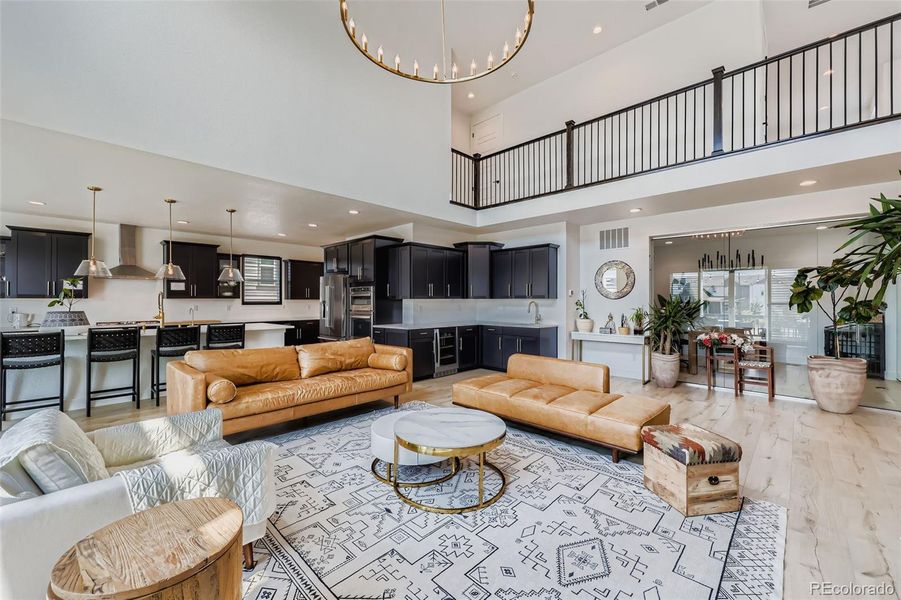 Furnished interior view inside a new home in , Castle Pines (Image 13).