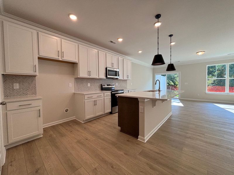 Furnished interior view inside a new home in Riverbrooke Townhomes, Simpsonville (Image 6).