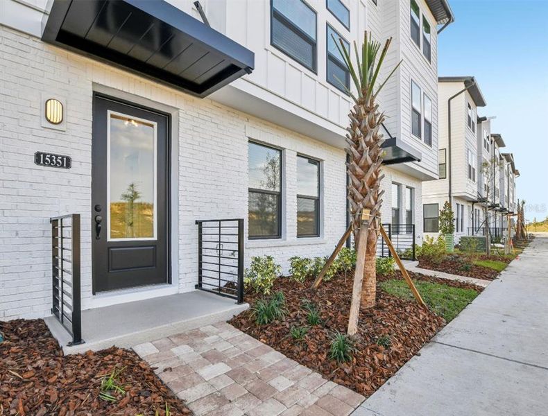 Exterior details and patio area of a home in Parkview at Hamlin, Winter Garden (Image 3). Exterior details and patio area of a home in Parkview at Hamlin, Winter Garden (Image 3).
