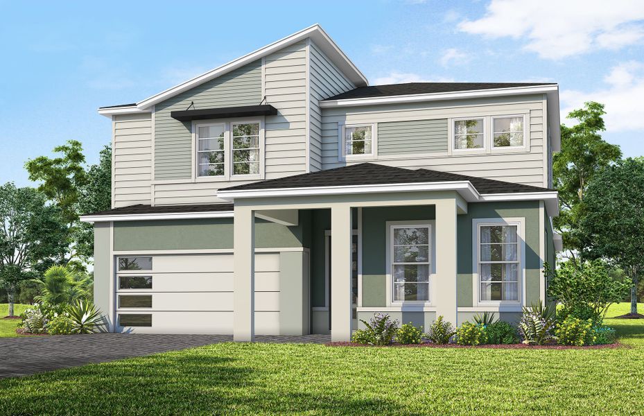 Representative exterior photo of a completed home built from the Ruby by Pulte Homes in Avera, Orlando, FL (Image 21).