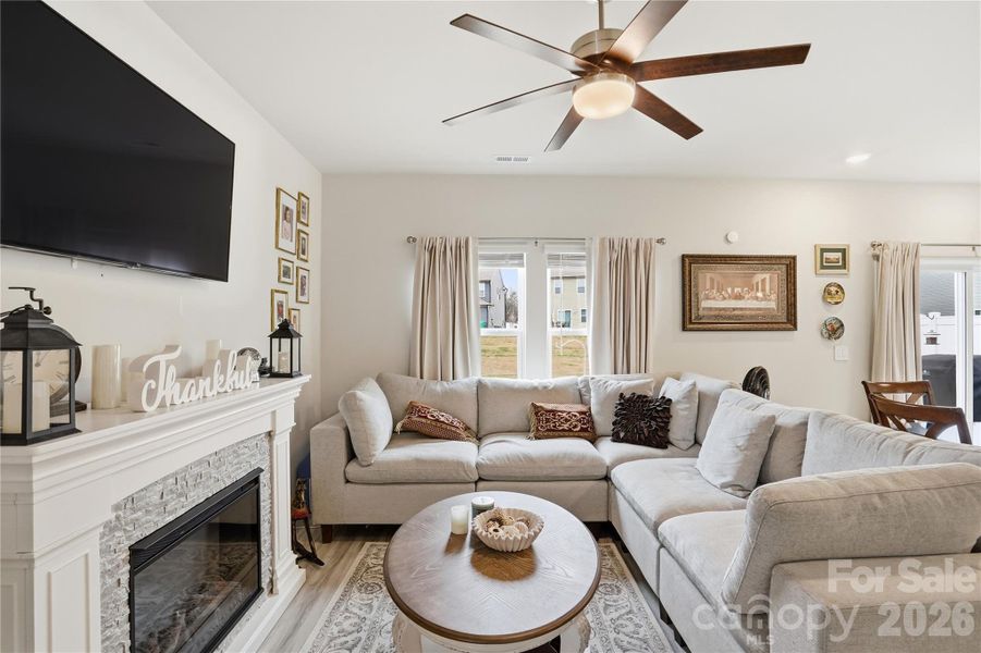 Furnished interior view inside a new home in Morgan Hills, Albemarle (Image 11).