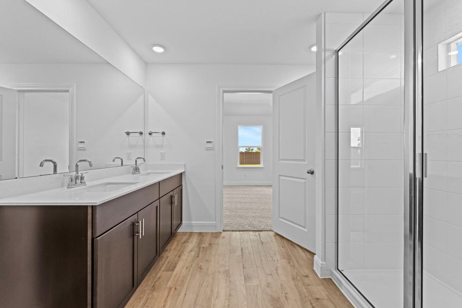 Furnished interior view inside a new home in Railhead, Cedar Creek (Image 6).