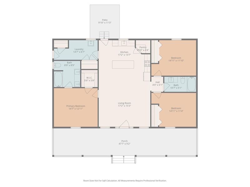 2D floor plan layout of this home in , Mount Gilead, NC (Image 3).