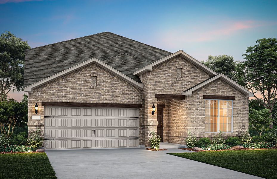 The Keller, a two-story home with 2-car garage, sh