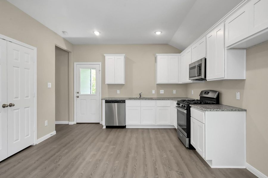 Furnished interior view inside a new home in , Cleveland (Image 5).