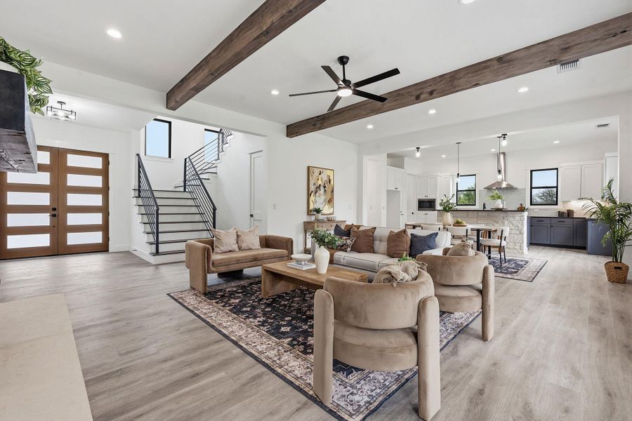Furnished interior view inside a new home in , Spicewood (Image 8). Furnished interior view inside a new home in , Spicewood (Image 8).