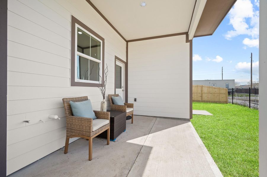 Exterior details and patio area of a home in , Houston (Image 25). Exterior details and patio area of a home in , Houston (Image 25).