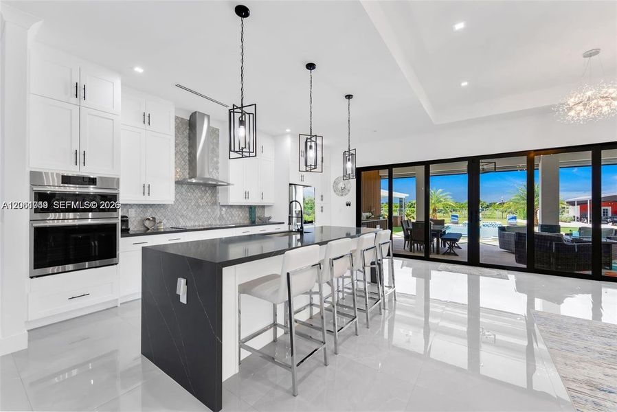 Furnished interior view inside a new home in , Miami (Image 12).