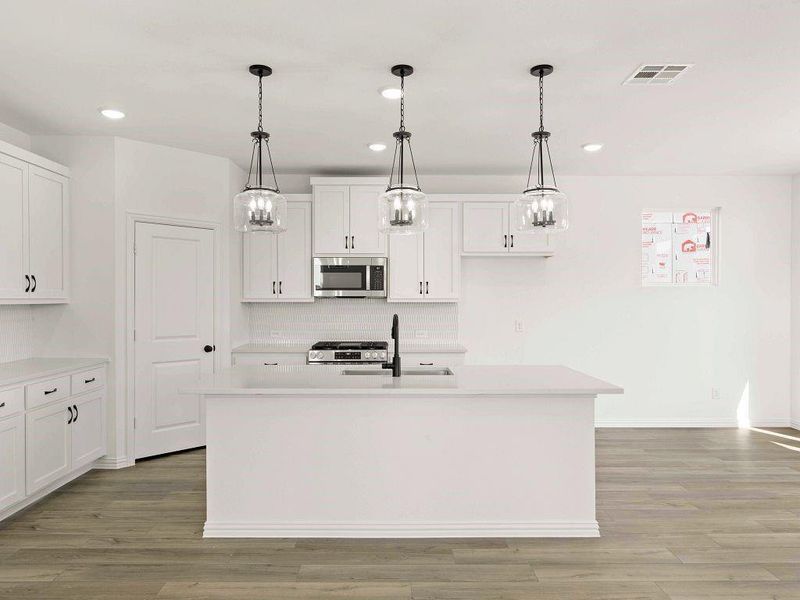 Furnished interior view inside a new home in Creekview Fossil Ridge, Pilot Point (Image 6).