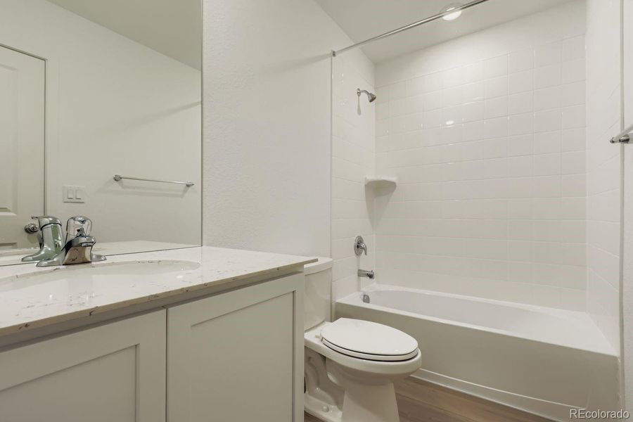 Furnished interior view inside a new home in Eastcreek Farm: The Camden Collection, Thornton (Image 5).