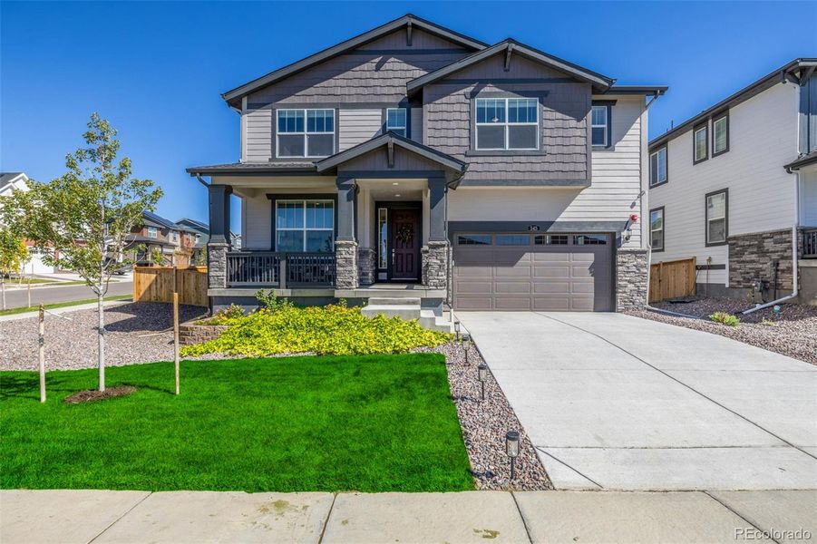 Exterior details and patio area of a home in Sunset Village: The Monarch Collection, Erie (Image 24). Exterior details and patio area of a home in Sunset Village: The Monarch Collection, Erie (Image 24).