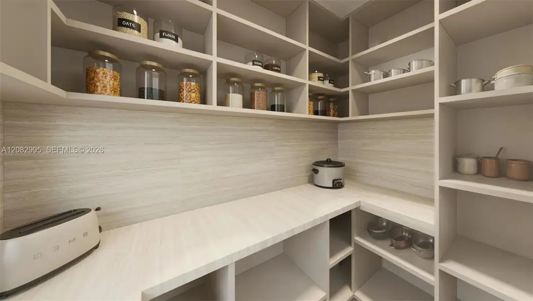 Furnished interior view inside a new home in , Miami Springs (Image 8).