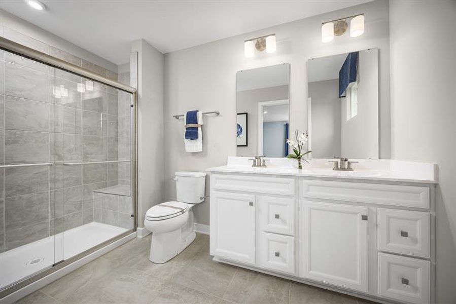 Furnished interior in a model home at The Meadows at Hollybrook in Wendell (Image 30).