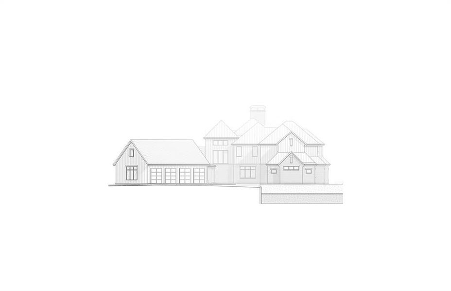 Exterior rendering of this home design in , Milton, GA (Image 10).