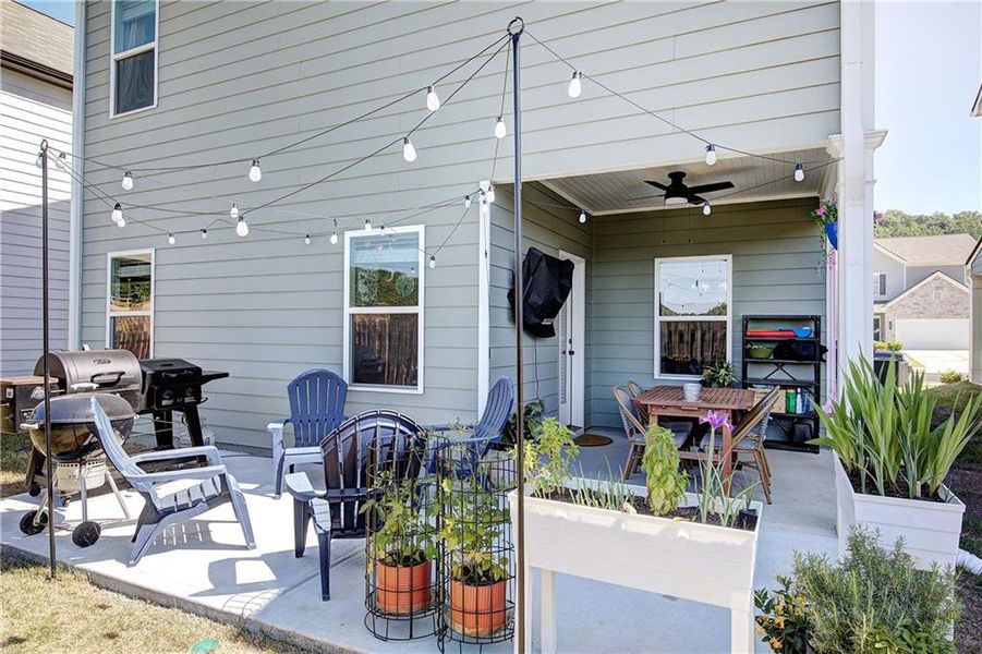 Exterior details and patio area of a home in , Cartersville (Image 23).