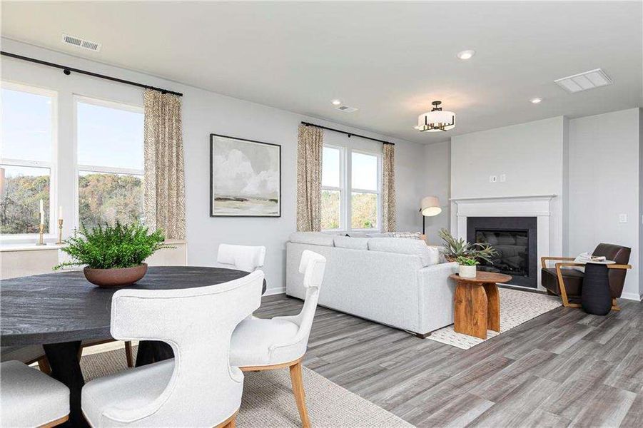 Furnished interior view inside a new home in River Oaks, Locust Grove (Image 16).