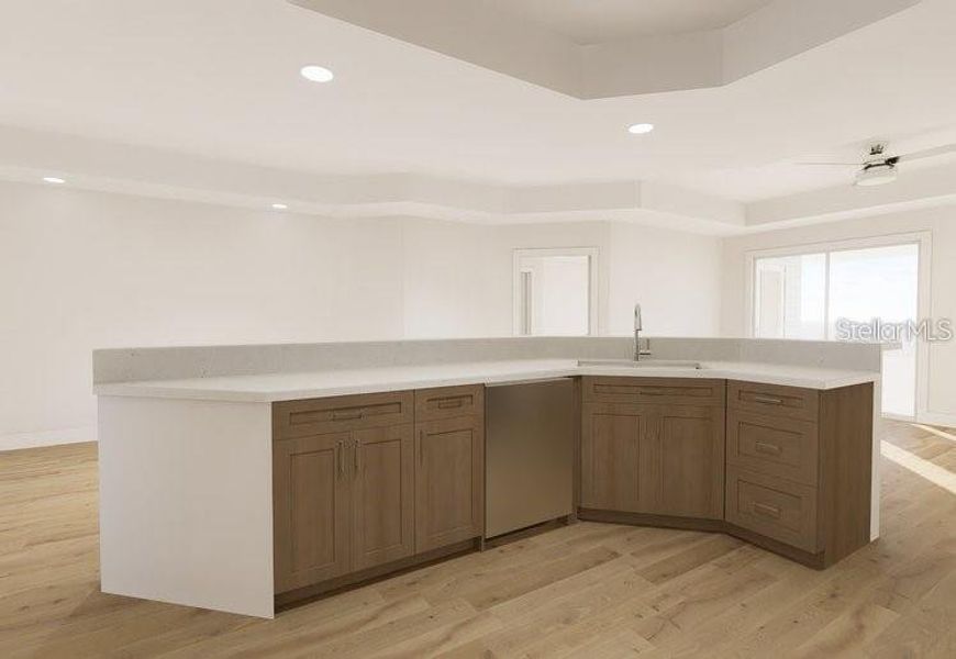 Furnished interior view inside a new home in Aqua Harbor, New Port Richey (Image 3).