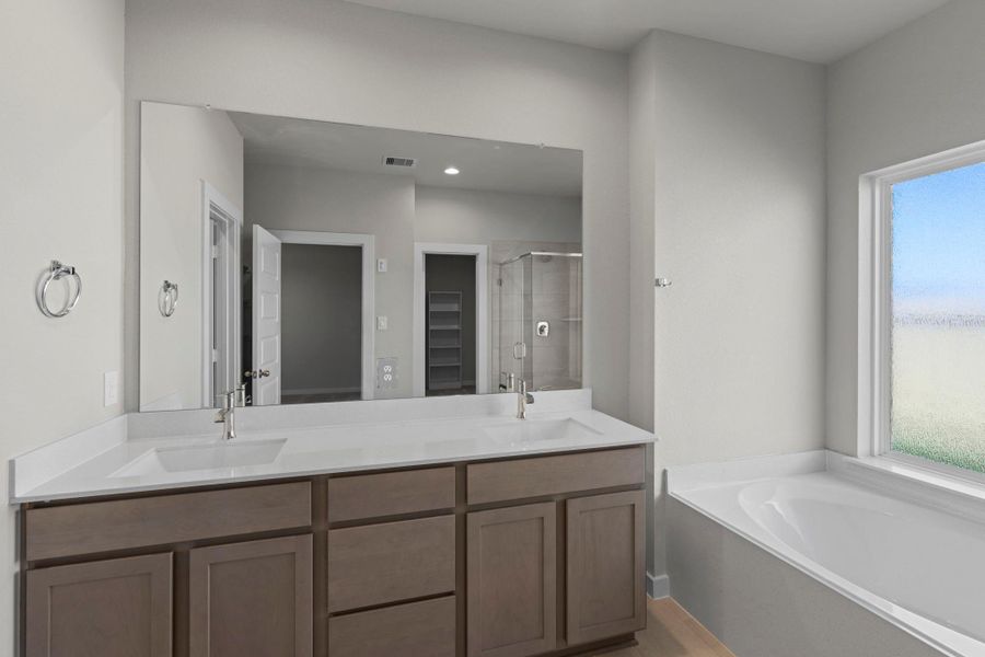 Furnished interior view inside a new home in Briarwood Crossing, Rosenberg (Image 6). Furnished interior view inside a new home in Briarwood Crossing, Rosenberg (Image 6).