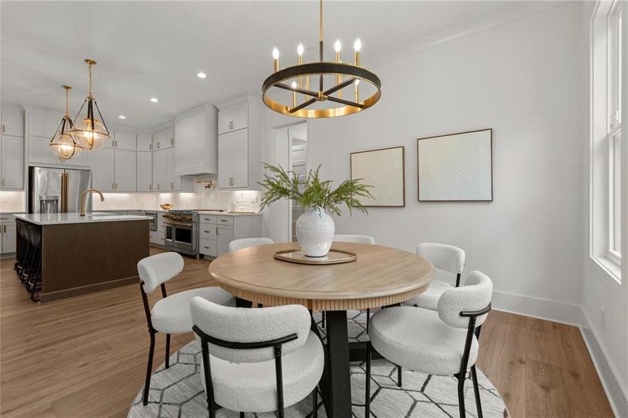 Furnished interior view inside a new home in , Canton (Image 69).