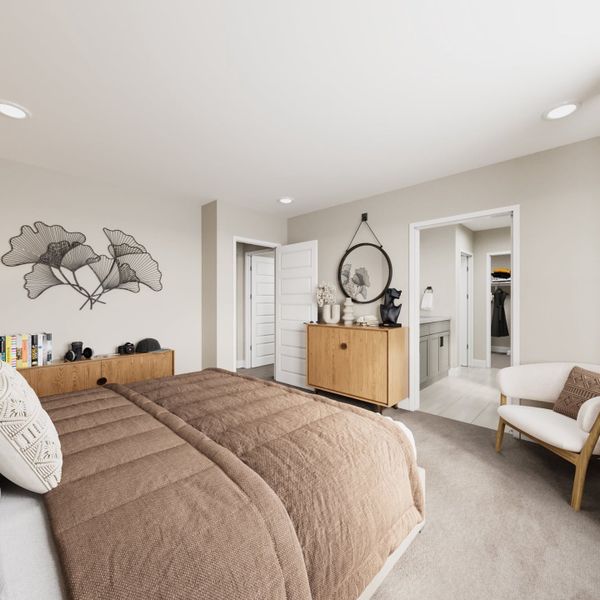 Representative furnished interior of a home built from the Vista by Taylor Morrison in Sugar Creek Alpine Collection, Loveland (Image 14).