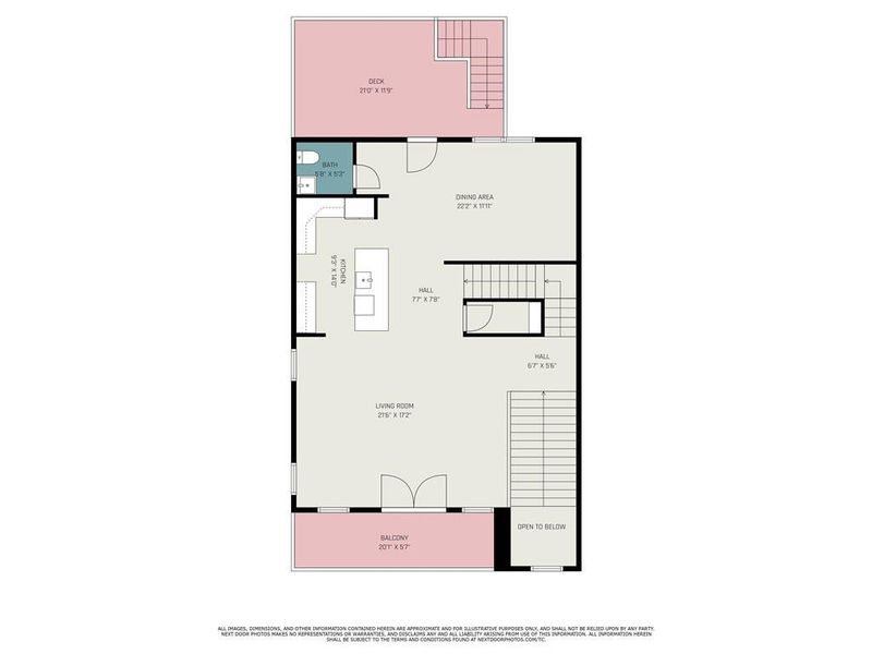 2D floor plan layout of this home in , Atlanta, GA (Image 5).