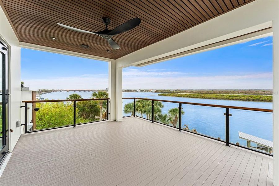 Exterior details and patio area of a home in , New Smyrna Beach (Image 39).