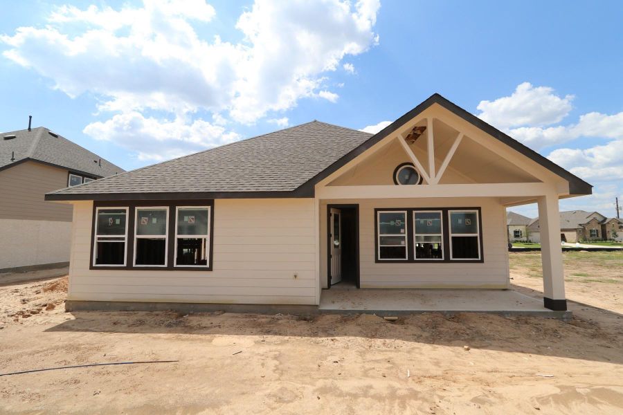 Backyard with covered patio - still under construction! Backyard with covered patio - still under construction!