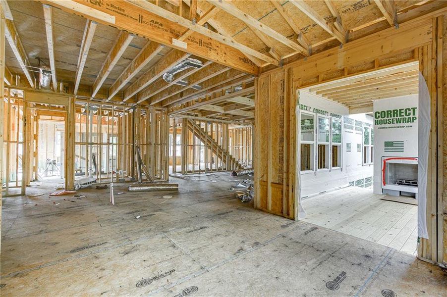 In-progress construction of a new home in , Jefferson, GA (Image 16).